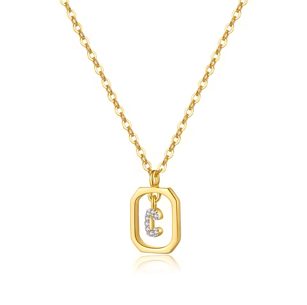 Collar Inicial Circonias C