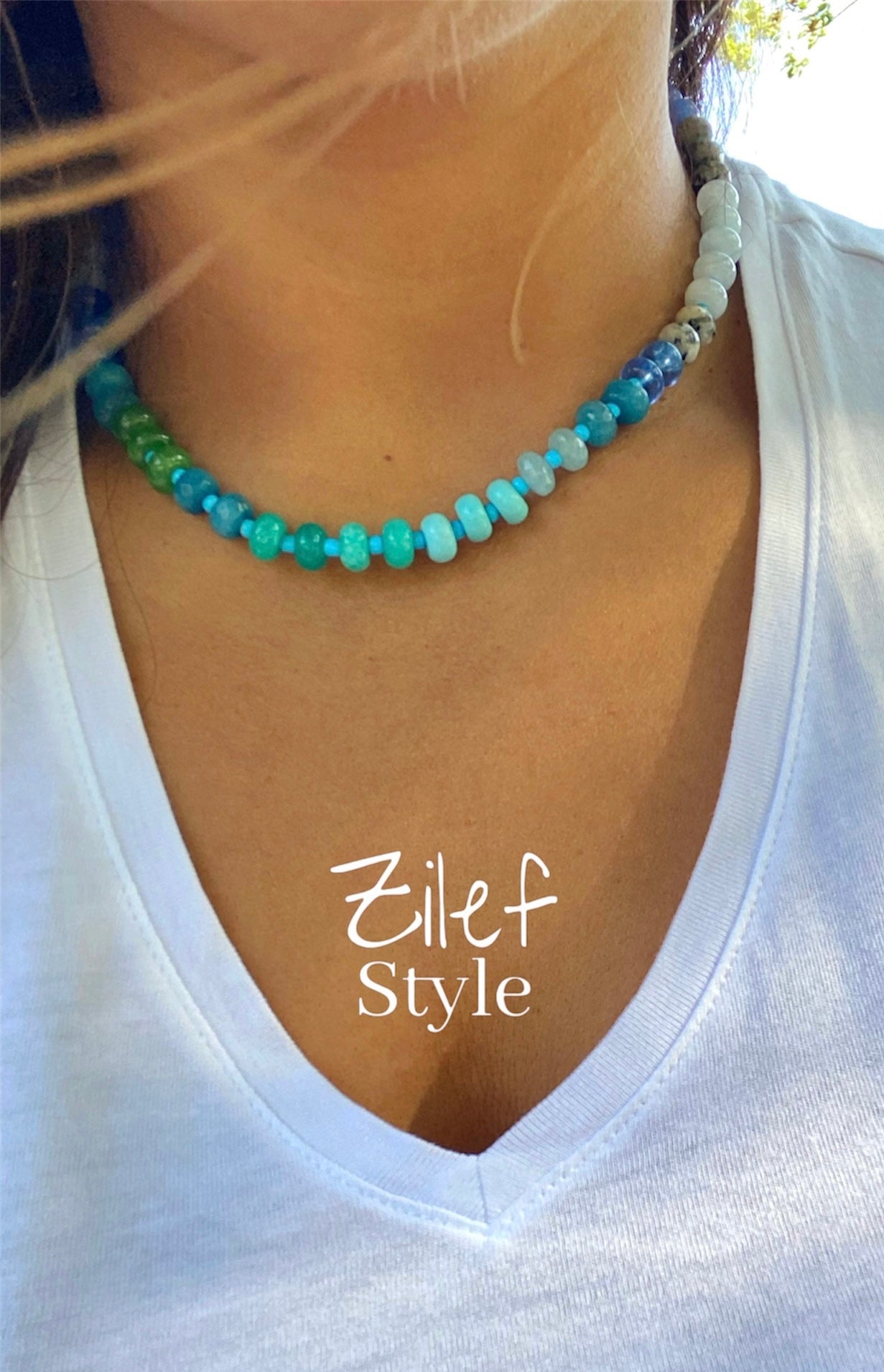 Harmony Necklace Blue