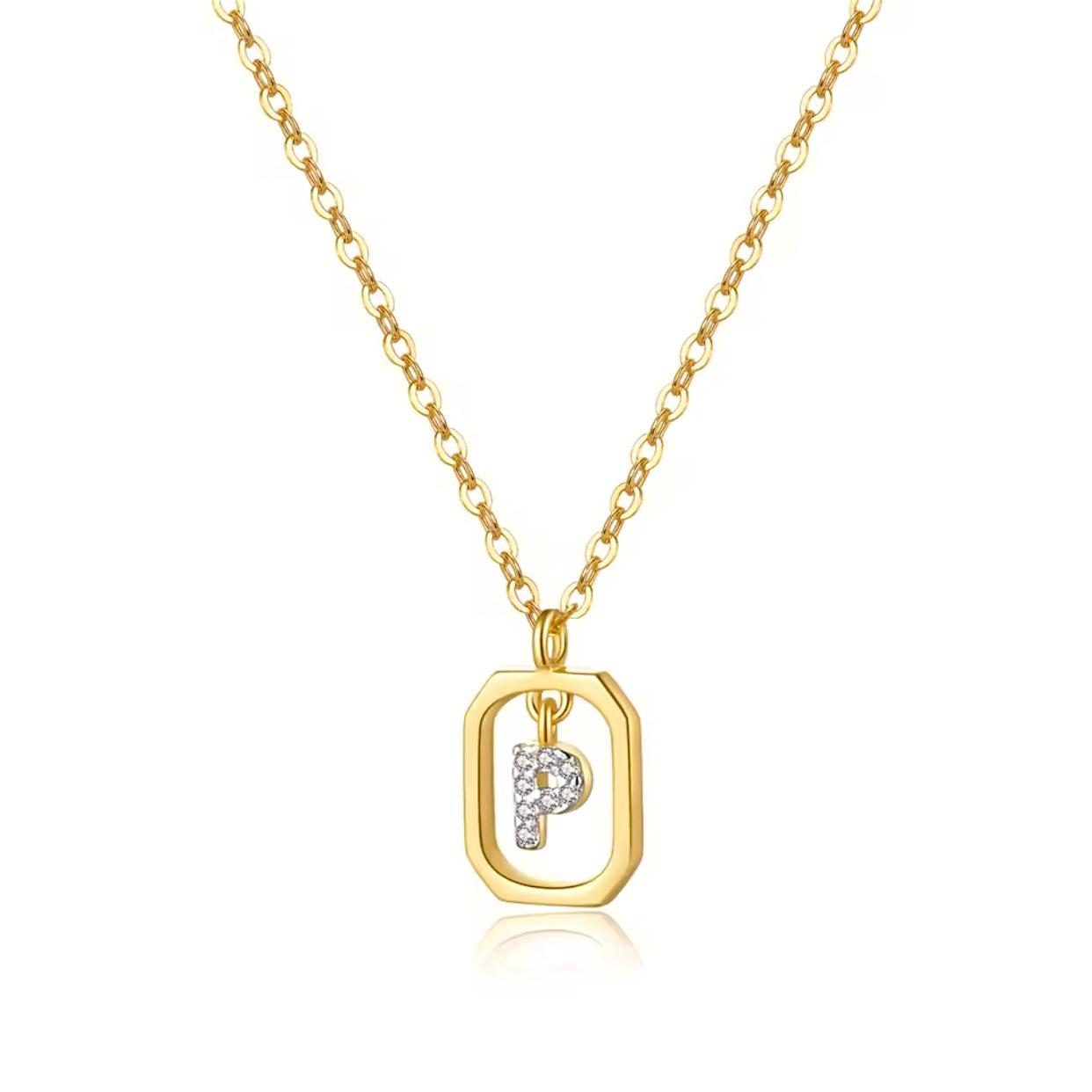 Collar Inicial Circonias P