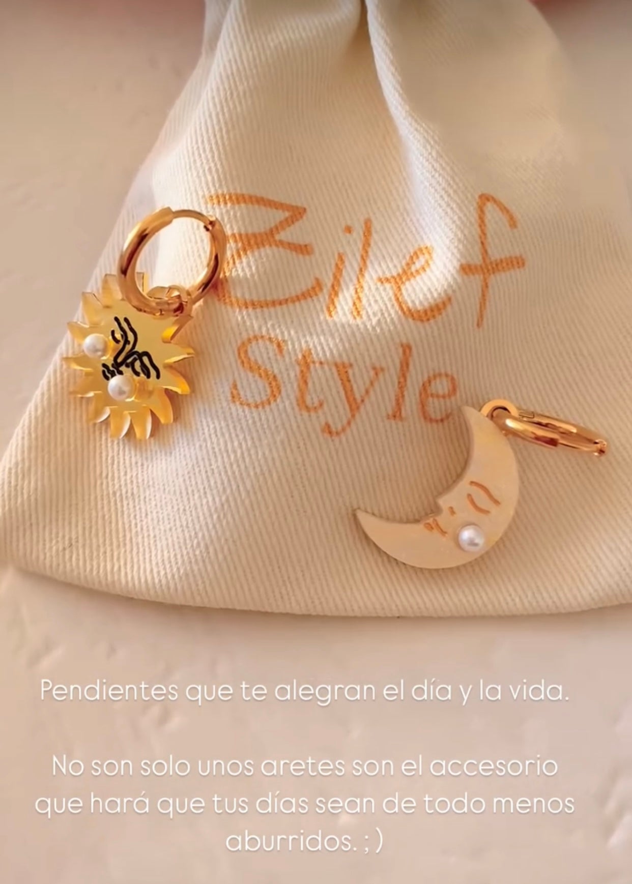 Pendientes Sol y Luna