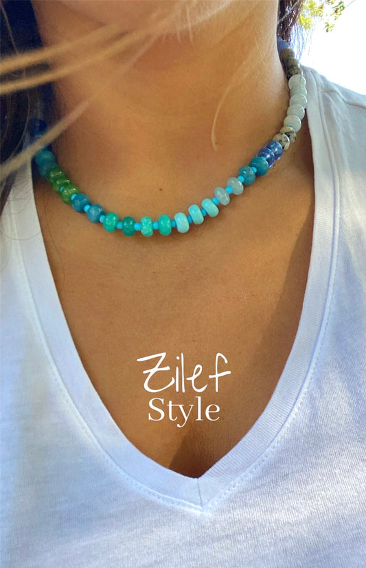 Harmony Necklace Blue