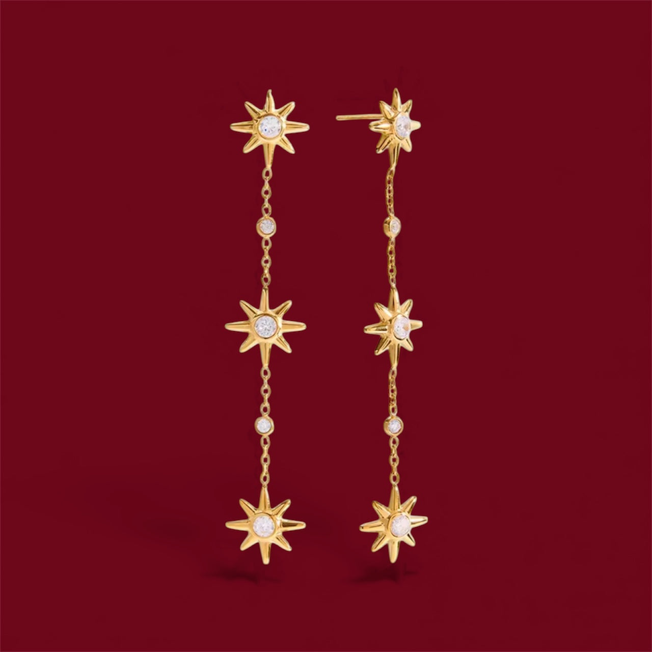 Pendientes Estrellas Brillantes